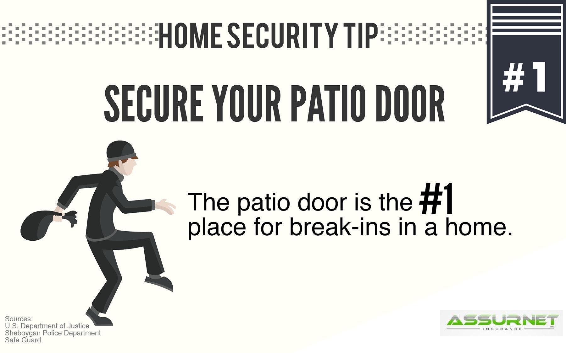 Home Security Tip - Secure your patio door